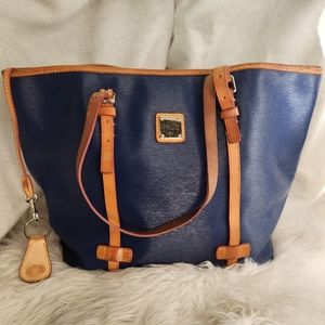 Blue saffino leather Dooney & Bourke Purse handbag